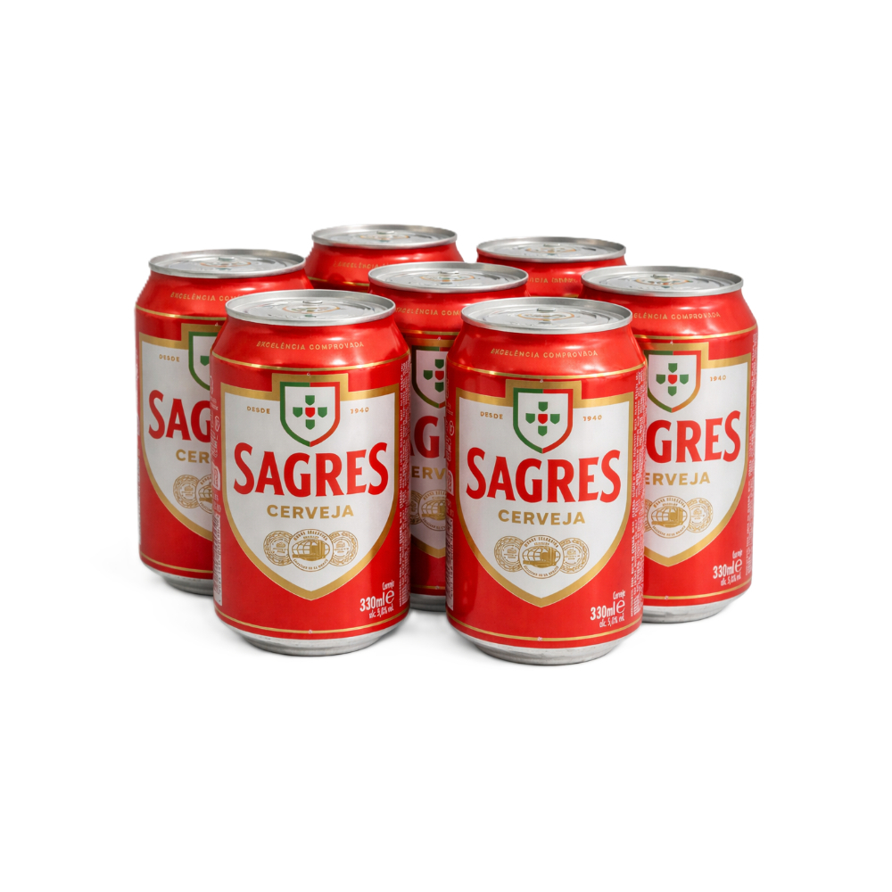 Cerveza Sagres (6 x 330 ml) - Mercadito 1 Hola America
